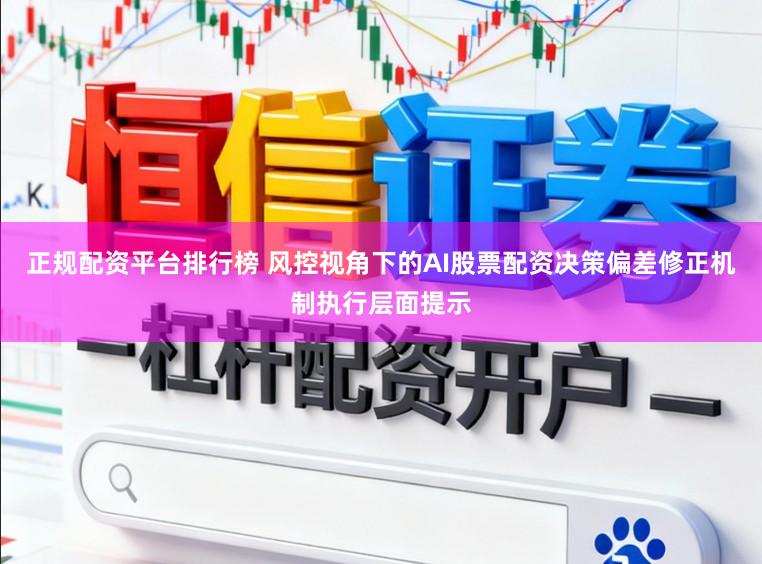 正规配资平台排行榜 风控视角下的AI股票配资决策偏差修正机制执行层面提示