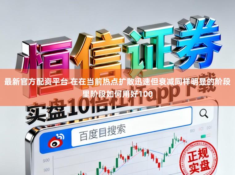 最新官方配资平台 在在当前热点扩散迅速但衰减同样明显的阶段里阶段如何用好100