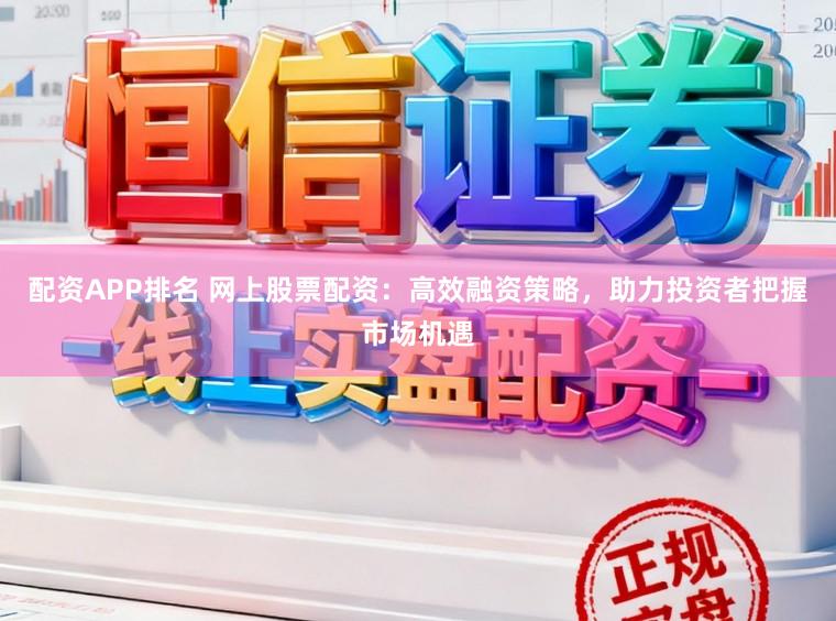 配资APP排名 网上股票配资：高效融资策略，助力投资者把握市场机遇
