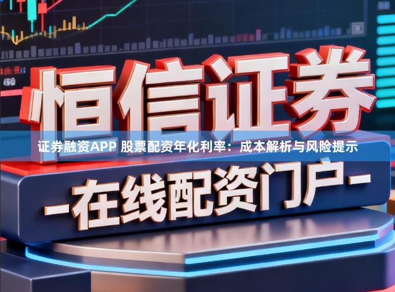 证券融资APP 股票配资年化利率：成本解析与风险提示